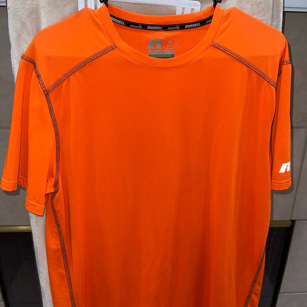 Russell Athletic Men's Vibrant Orange Tee